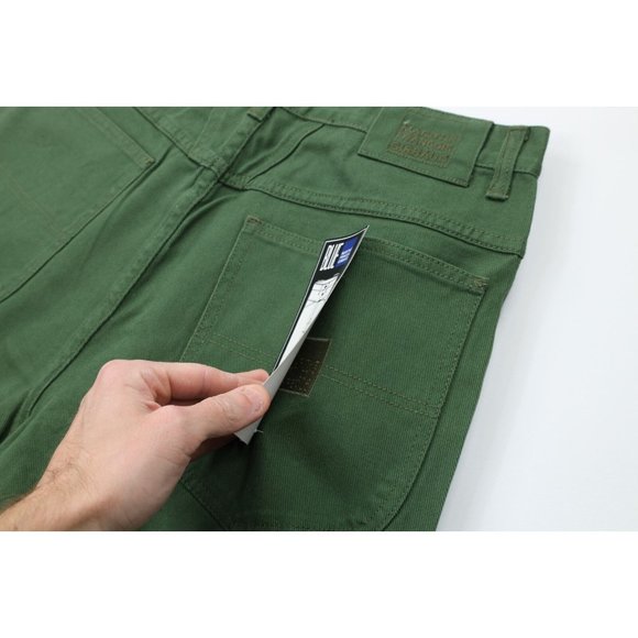 NOS Vtg 90s Marithe Francois Girbaud Mens 32x32 Baggy Relaxed Fit Jeans Green - Picture 11 of 11